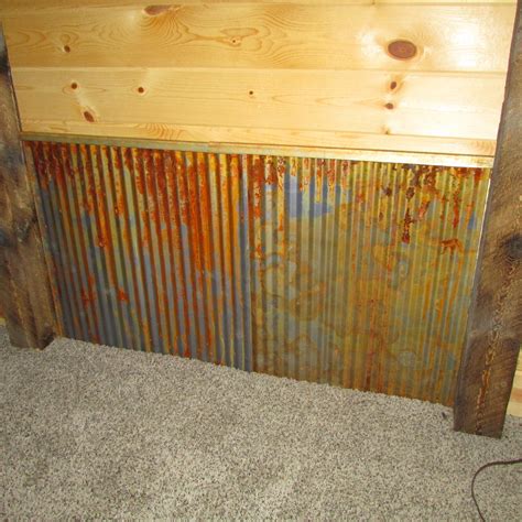 rusted corrugated sheet metal|corrugated metal wainscoting.